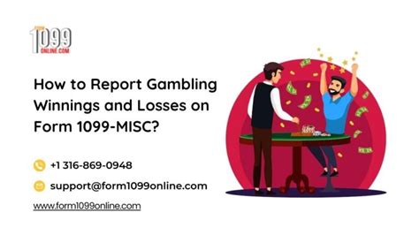 1099 gambling winnings|How to Pay Taxes on Gambling Winnings and Losses.